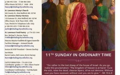 Bulletin for the 11th Sunday in Ordinary Time June 18, 2023