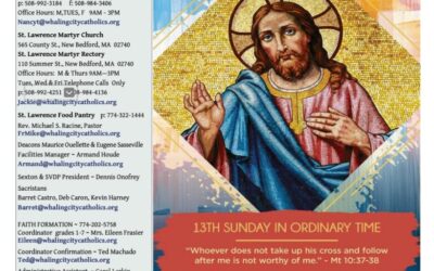 Bulletin for the 13th Sunday in Ordinary Time July 2, 2023