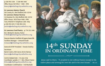 Bulletin for the 14th Sunday of Ordinary Time July 7, 2024