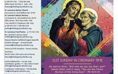 Bulletin for the 21st Sunday in Ordinary Time August 27, 2023