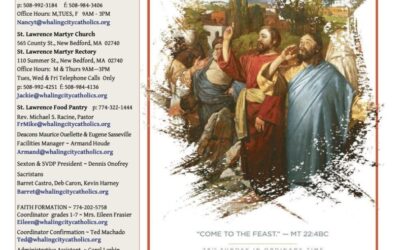 Bulletin for the 28th Sunday in Ordinary Time October 15, 2023