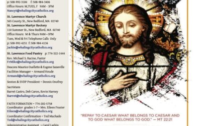 Bulletin for the 29th Sunday in Ordinary Time October 22, 2023