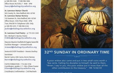 Bulletin for 32nd Sunday in Ordinary Time November 10, 2024