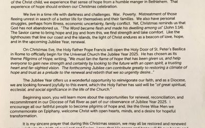 Christmas Message 2024 from Most Reverend Edgar M. da Cunha, S.D. V., D.D