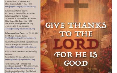 Bulletin for Our Lord Jesus Christ, King of the Universe Sunday November 24, 2024