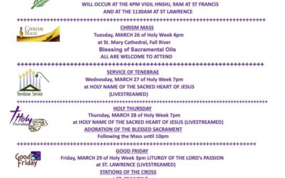 Holy Week Schedule 2024