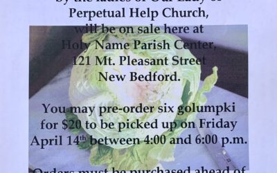 Golumpki, a traditional Polish dish made famous by the ladies of Our Lady of Perpetual Help Church, will be available