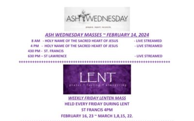 Lenten Schedule 2024