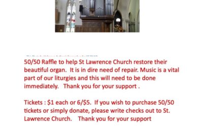 St Lawrence Organ 50/50 Raffle